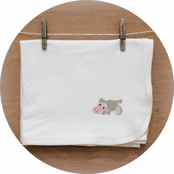 australian baby gifts organic cotton wrap with pebbles platypus